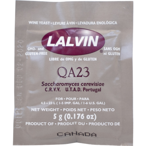 Lalvin -  Dry Wine Yeast - QA23 - 5g