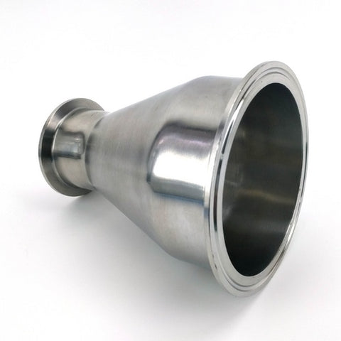 Tri-Clamp Concentric Reducer | 4" x 2" | Stainless